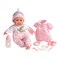 JC Toys Nonis Boutique 15" Realistic Pink Soft Body Baby Doll with Open/Close Eyes |10 Piece Gift Set with extra outfit & Accessories | Ages 2+
